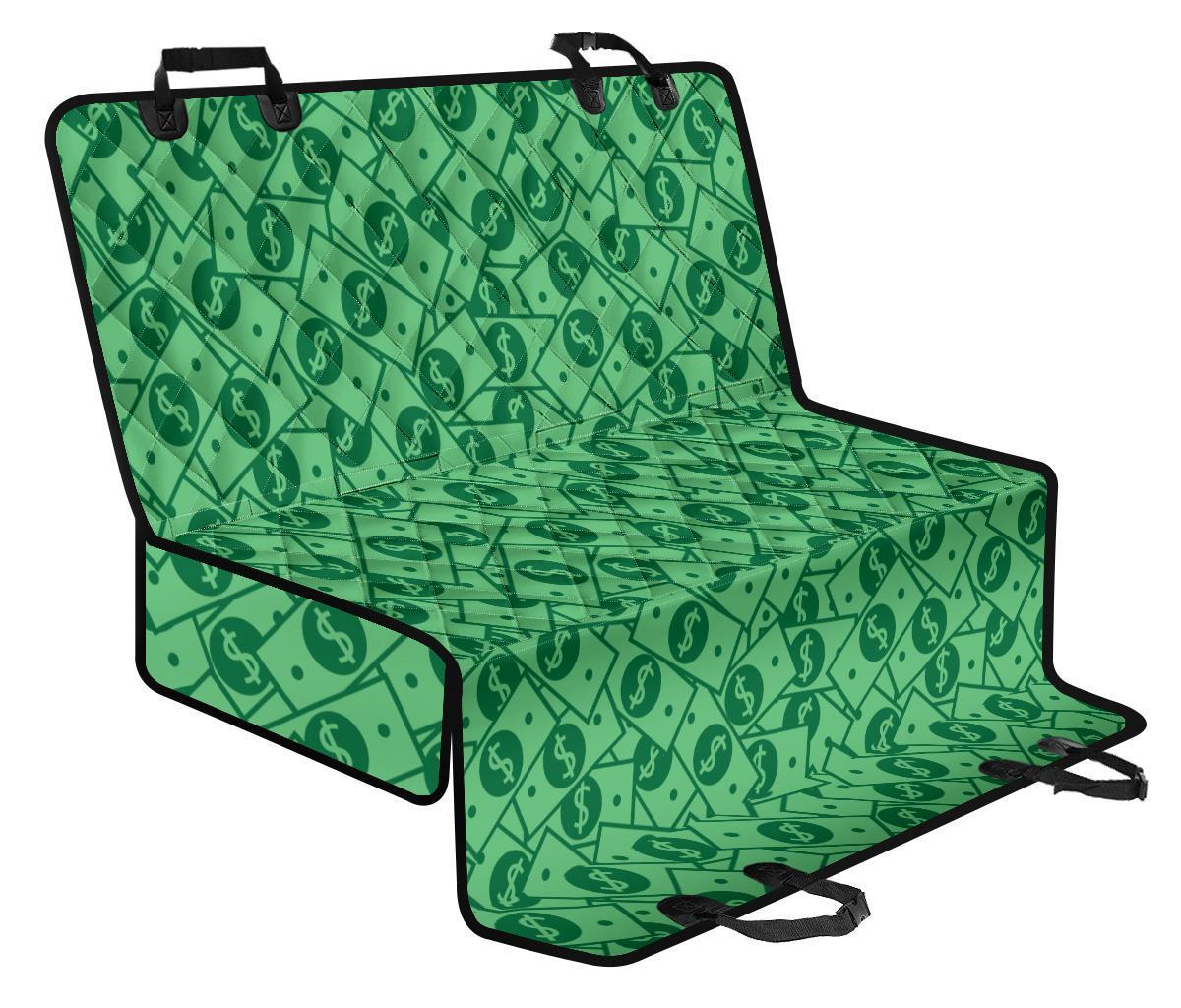 Money Dollar Print Pattern Pet Car Seat Cover-grizzshop
