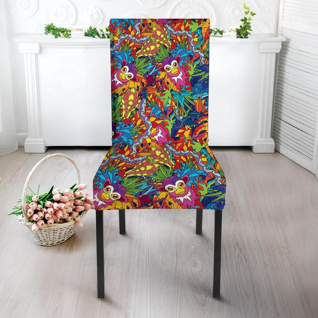Monkey Trippy Psychedelic Chair Cover-grizzshop