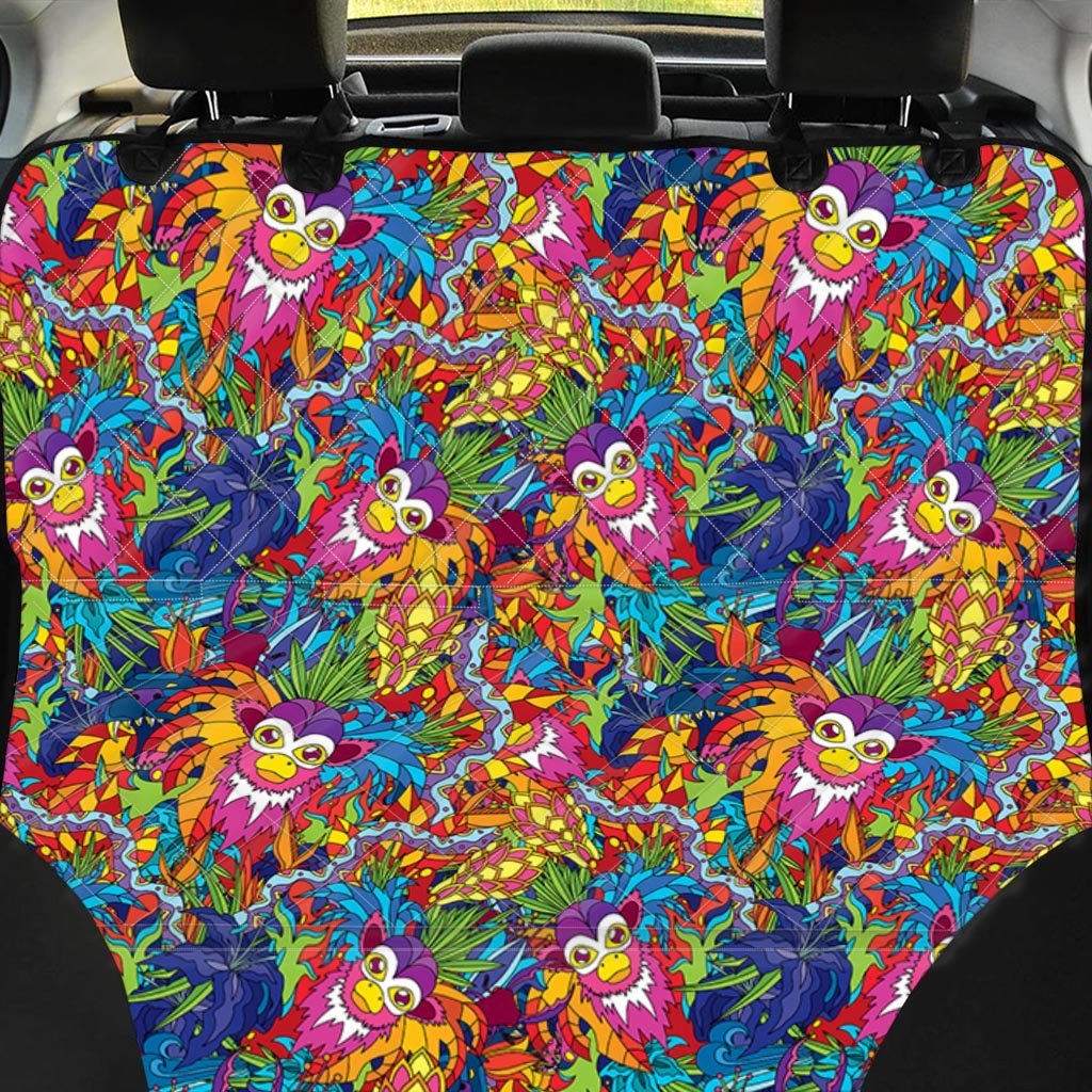Monkey Trippy Psychedelic Pet Car Seat Cover-grizzshop