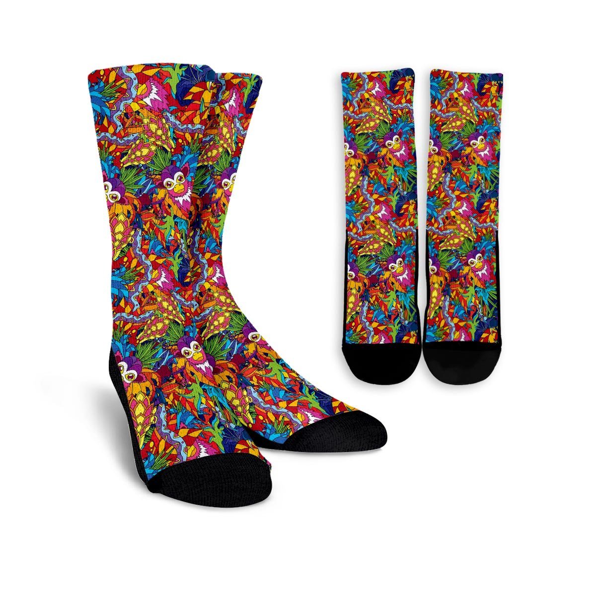 Monkey Trippy Psychedelic Unisex Socks-grizzshop