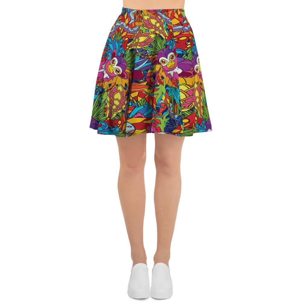 Monkey Trippy Psychedelic Women's Skirt-grizzshop