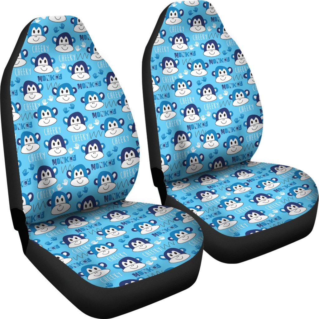 Monkey Print Pattern Universal Fit Car Seat Cover-grizzshop