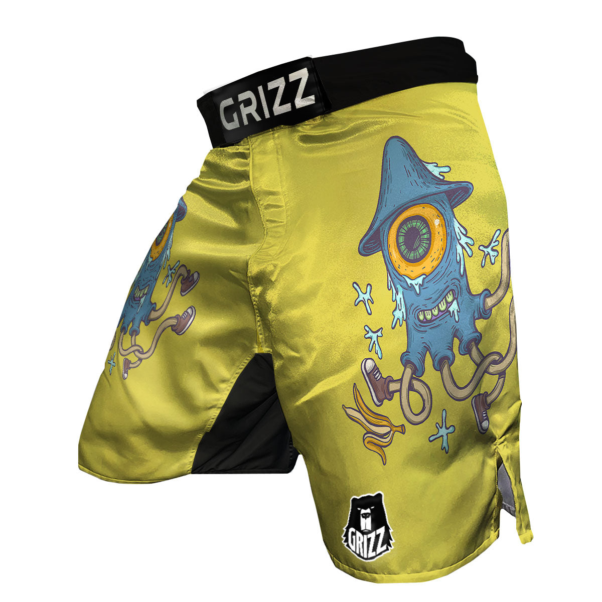 Monster Graffiti Characters Print MMA Shorts-grizzshop