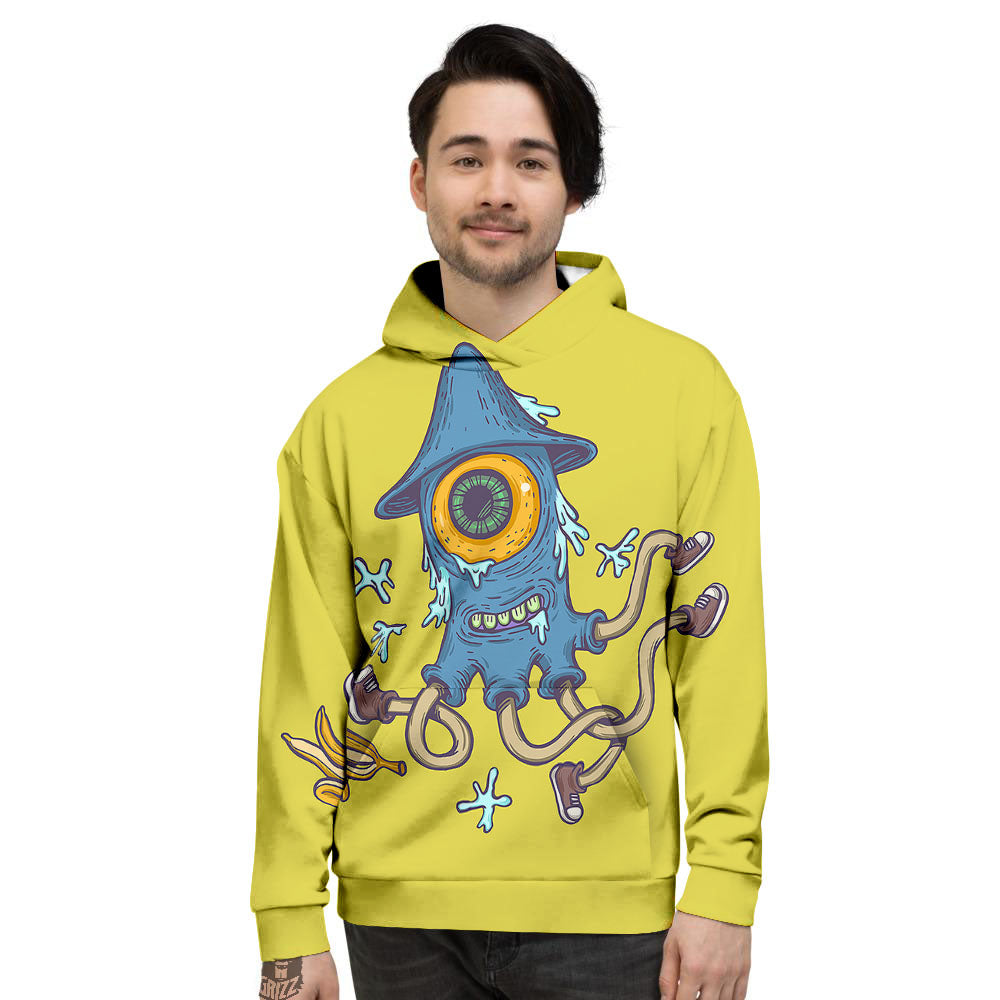 Monster Graffiti Characters Print Men's Hoodie-grizzshop