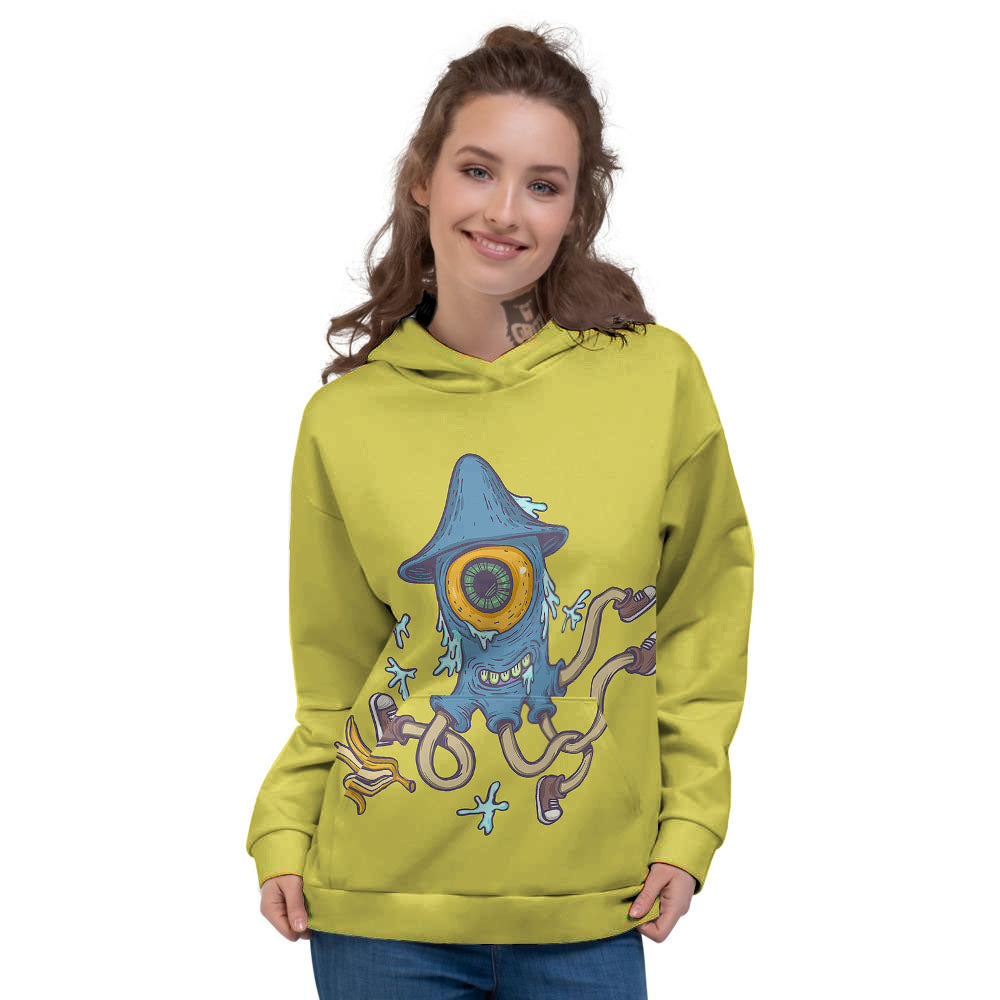 Monster Graffiti Characters Print Women's Hoodie-grizzshop