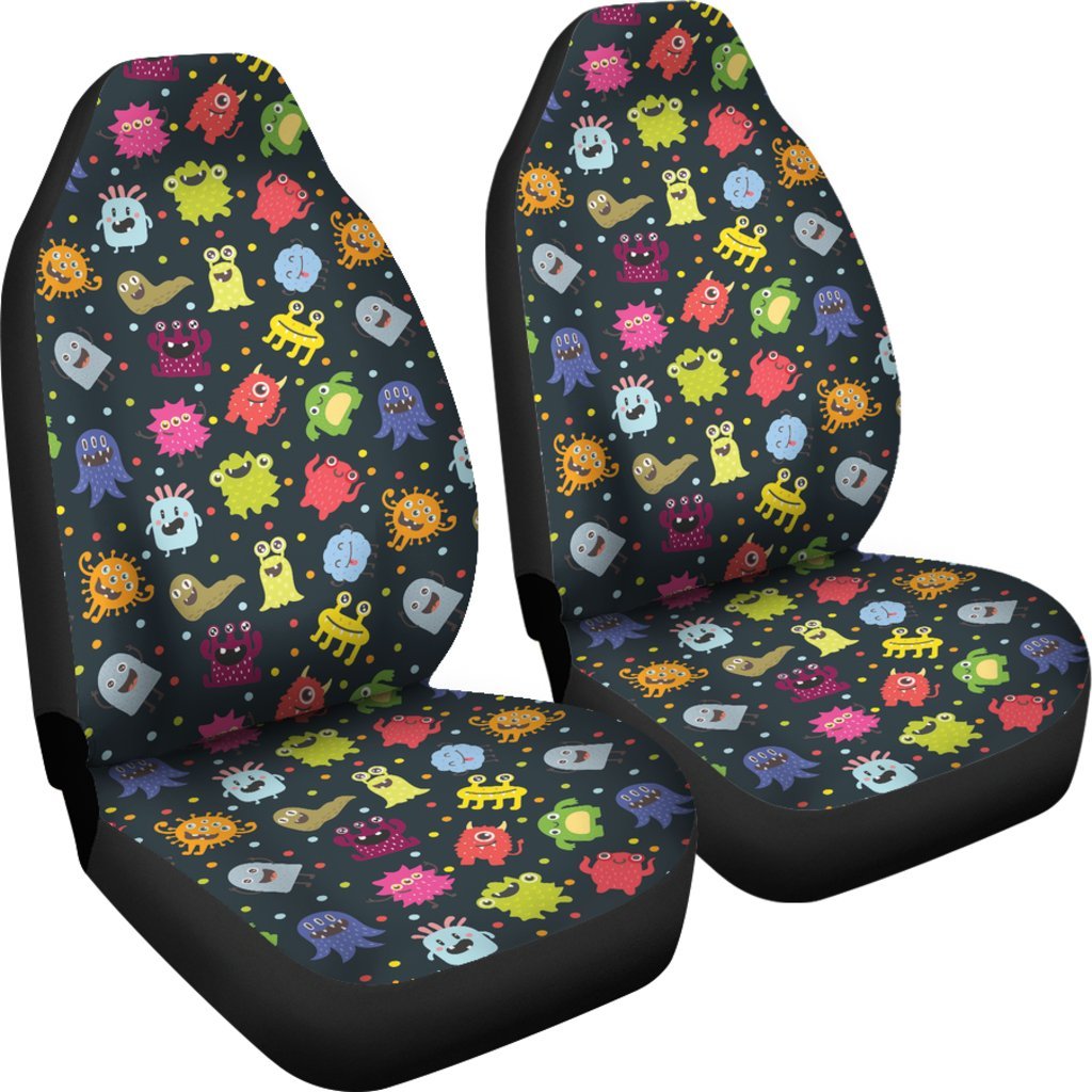 Monster Print Pattern Universal Fit Car Seat Cover-grizzshop