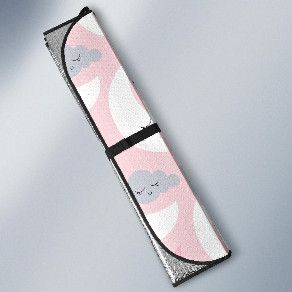 Moon Pattern Print Car Sun Shade-grizzshop