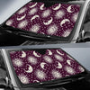 Moon Sun Celestial Pattern Print Car Sun Shade-grizzshop