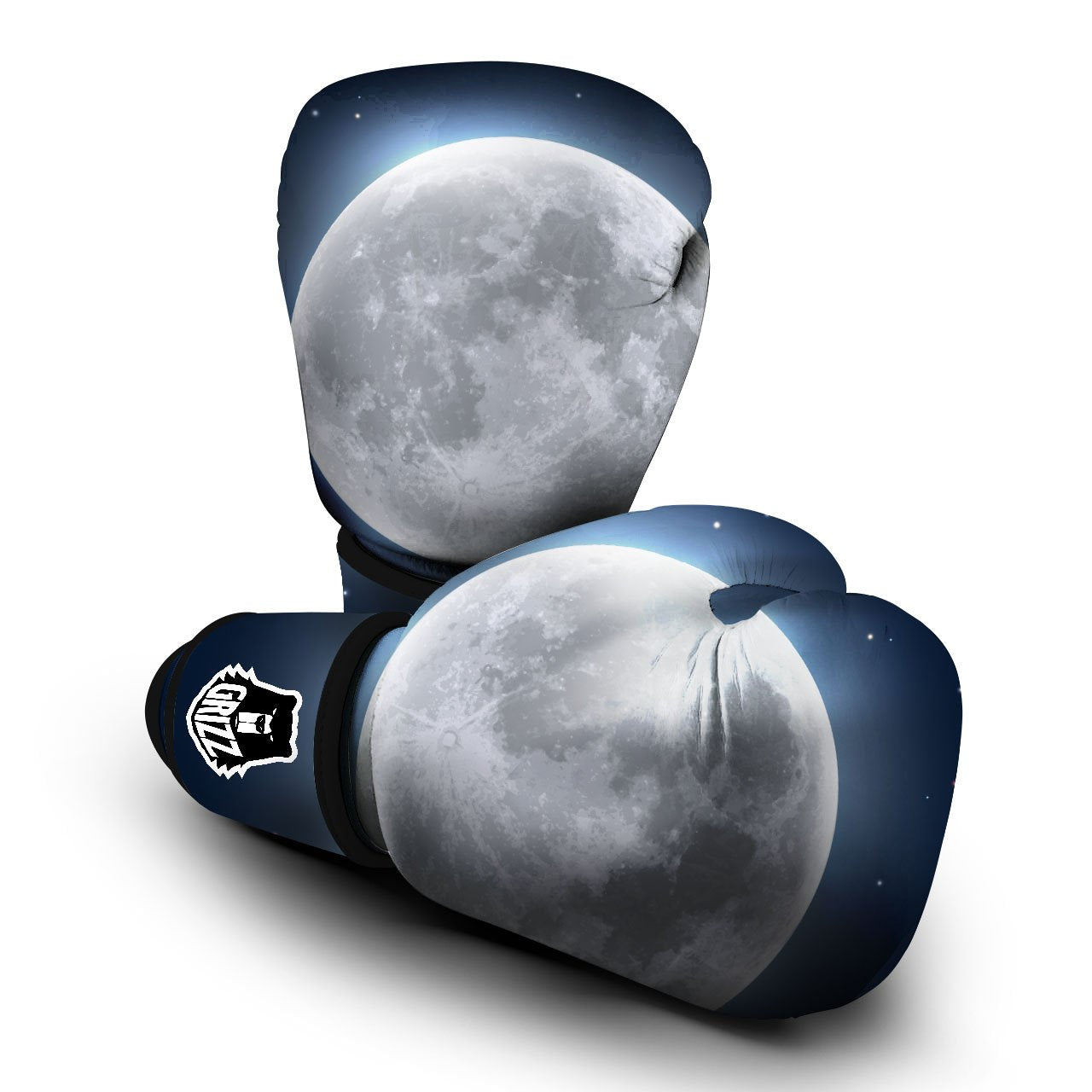 Moonlight And Night Sky Print Boxing Gloves-grizzshop