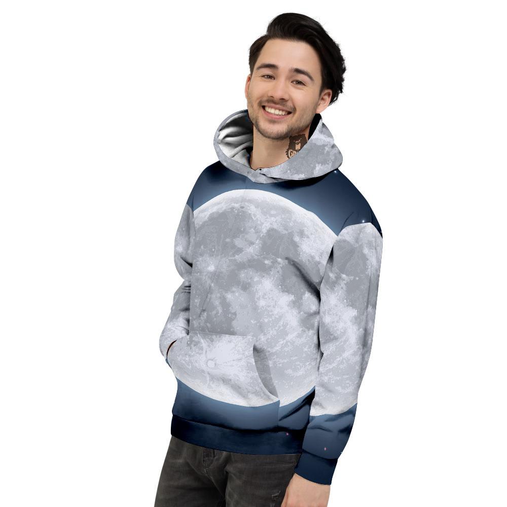 Moonlight And Night Sky Print Men's Hoodie-grizzshop