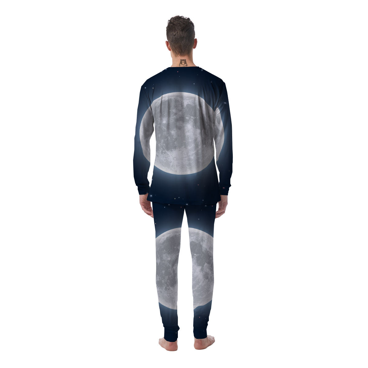 Moonlight And Night Sky Print Men's Pajamas-grizzshop