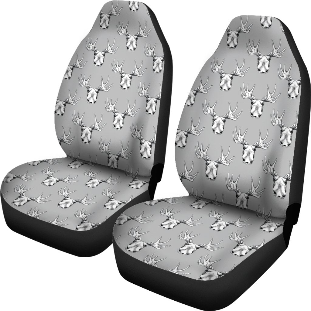 Moose Pattern Print Universal Fit Car Seat Cover-grizzshop