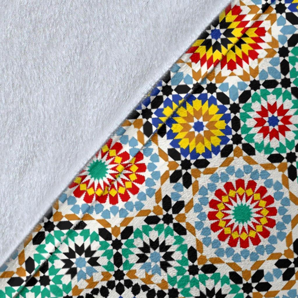 Mosaic Colorful Pattern Print Blanket-grizzshop