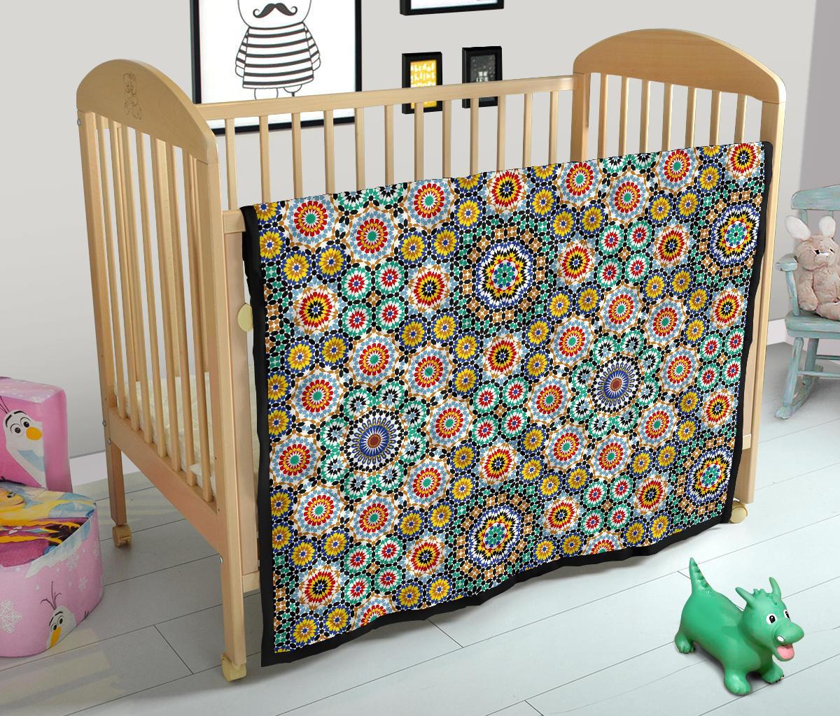 Mosaic Colorful Pattern Print Quilt-grizzshop