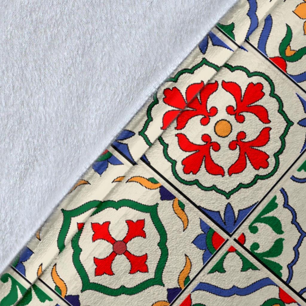 Mosaic Colorful Print Pattern Blanket-grizzshop