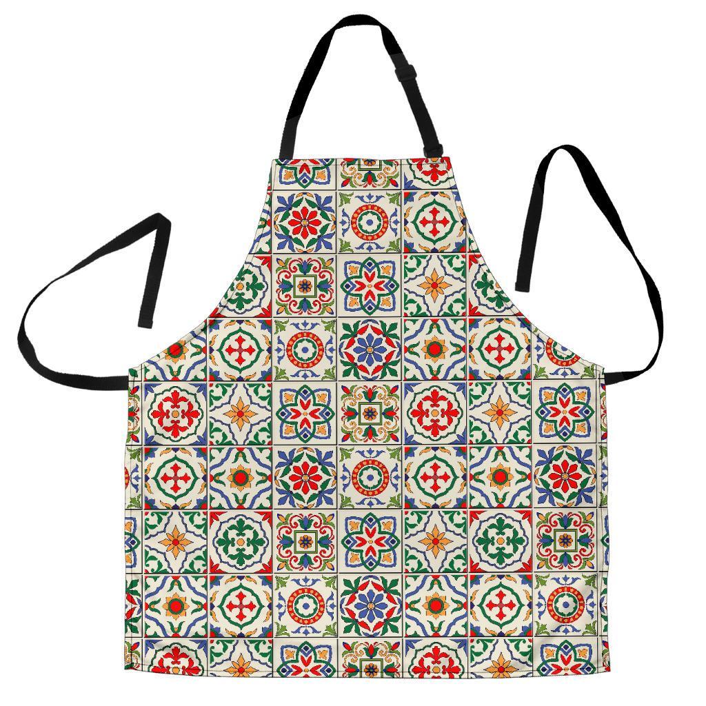 Mosaic Colorful Print Pattern Men's Apron-grizzshop