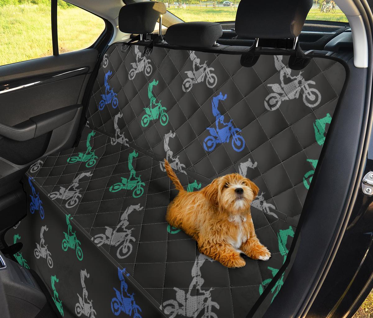 Motocross Print Pattern Pet Car Seat Cover-grizzshop