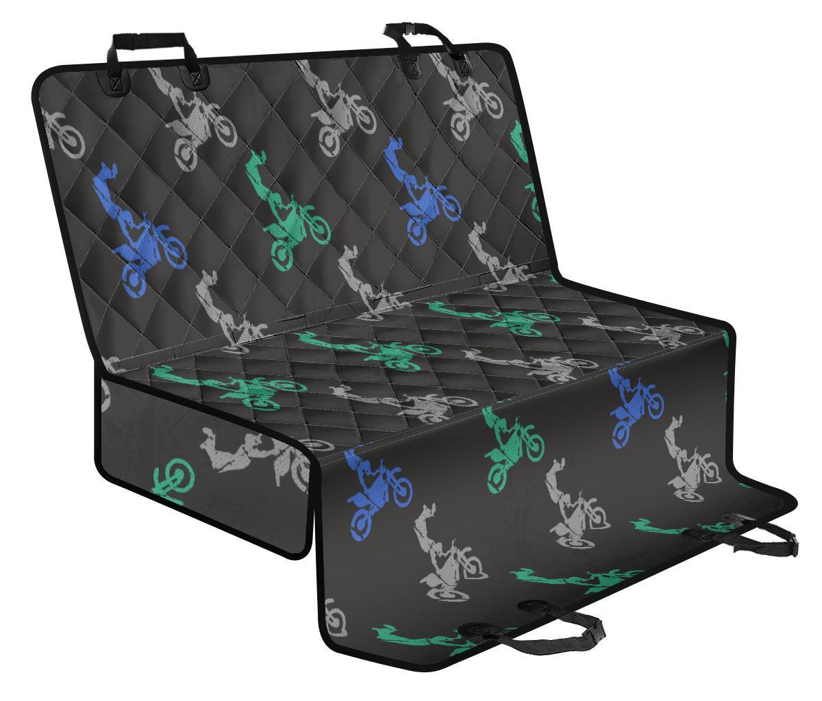 Motocross Print Pattern Pet Car Seat Cover-grizzshop