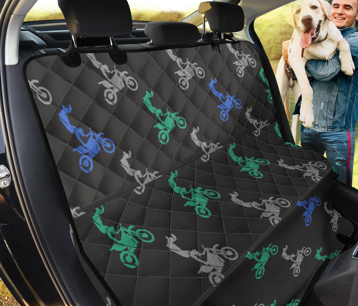 Motocross Print Pattern Pet Car Seat Cover-grizzshop