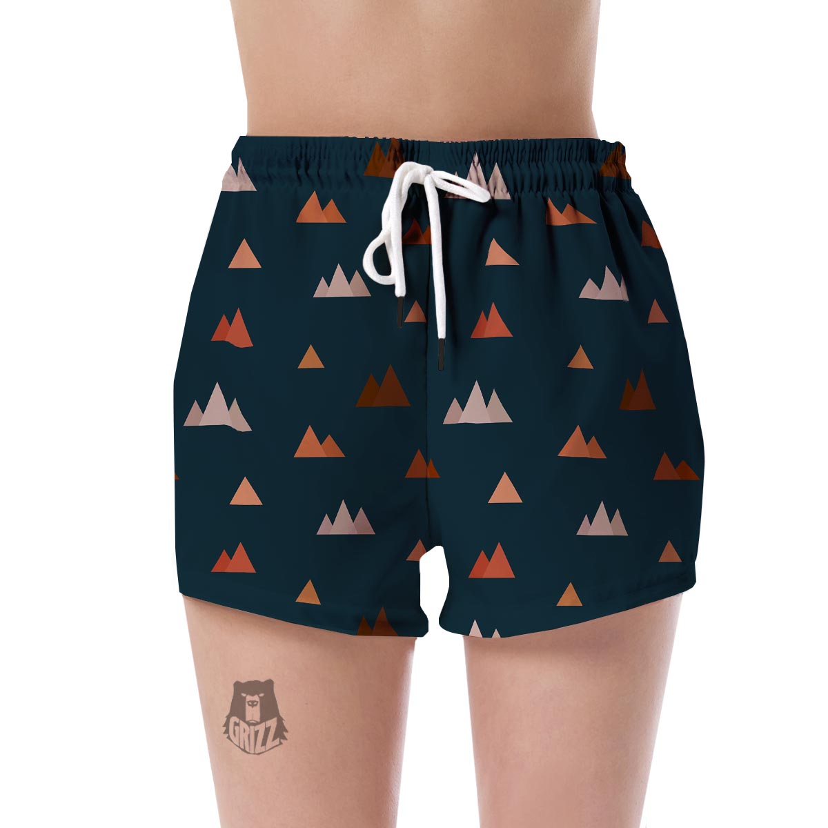 Mountain Print Pattern Women's Shorts-grizzshop