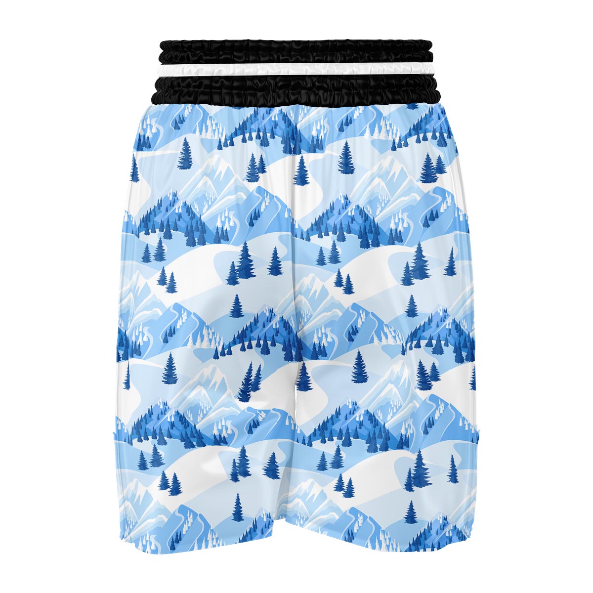 Mountain Skiing Print Pattern Boxing Shorts-grizzshop