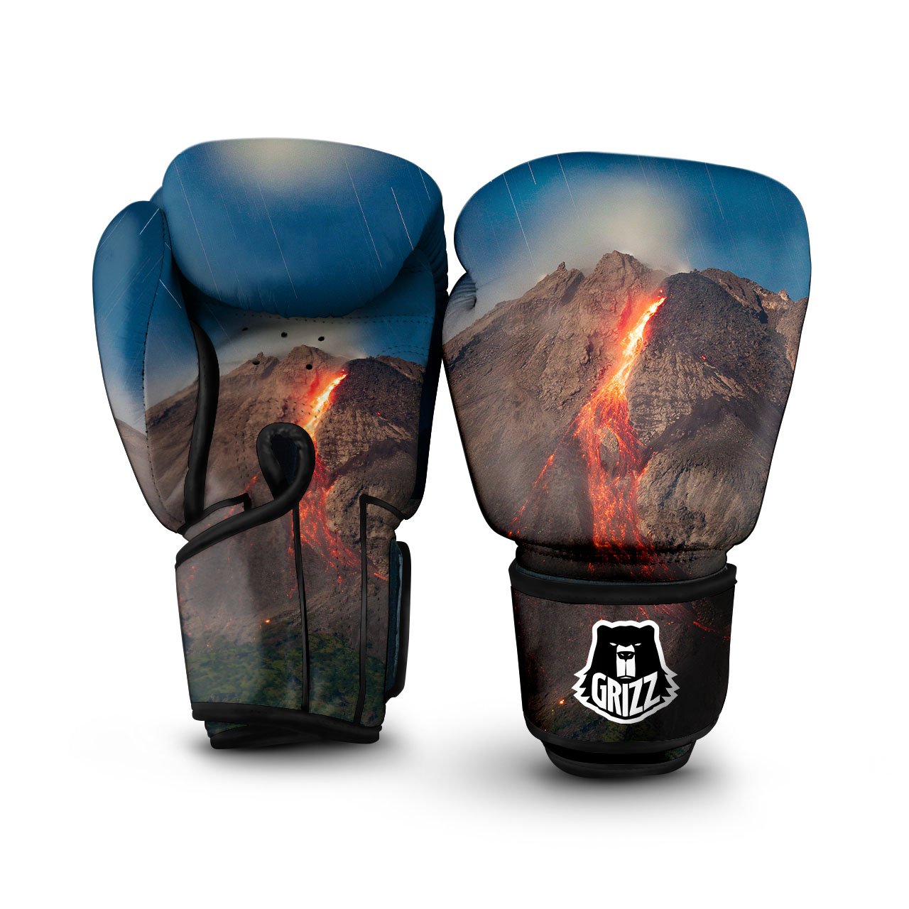 Mountain Volcanic Print Boxing Gloves-grizzshop