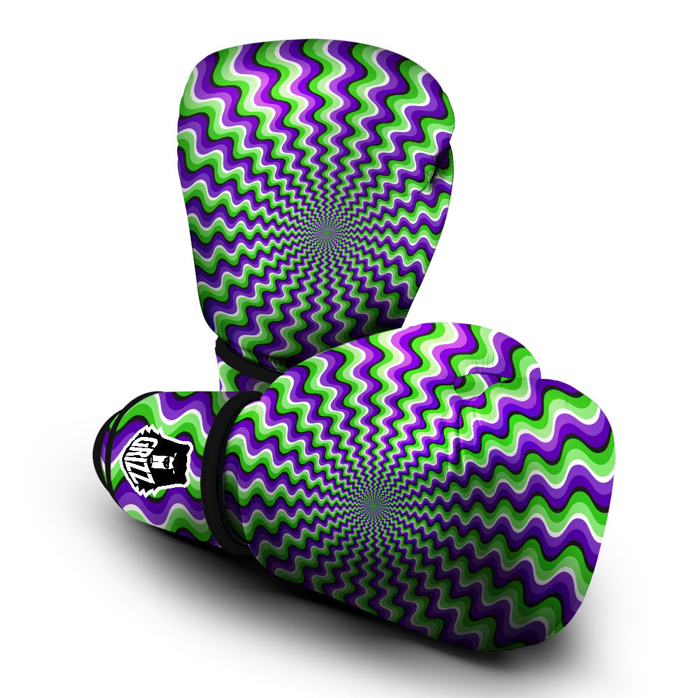Moving Illusion Optical Green Explosion Boxing Gloves-grizzshop