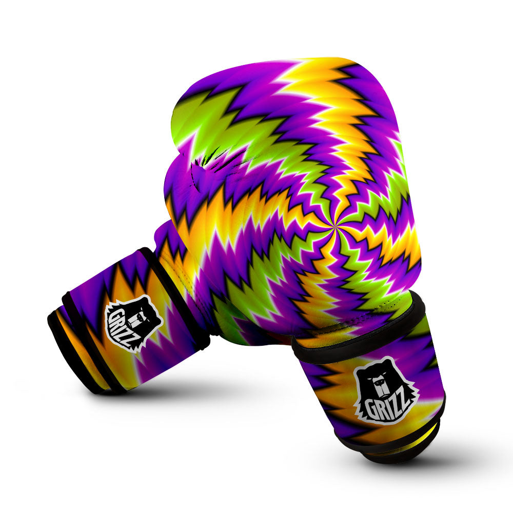 Moving Optical Illusion Dizzy Vortex Boxing Gloves-grizzshop