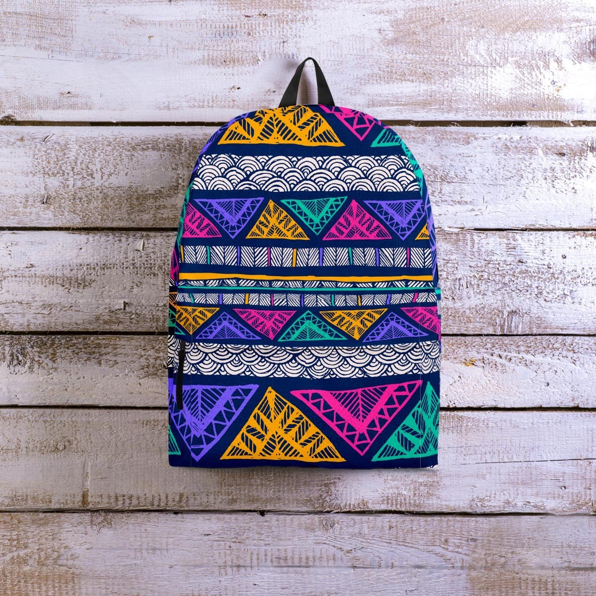 Multicolor Native Aztec Abstract Doodle Backpack-grizzshop