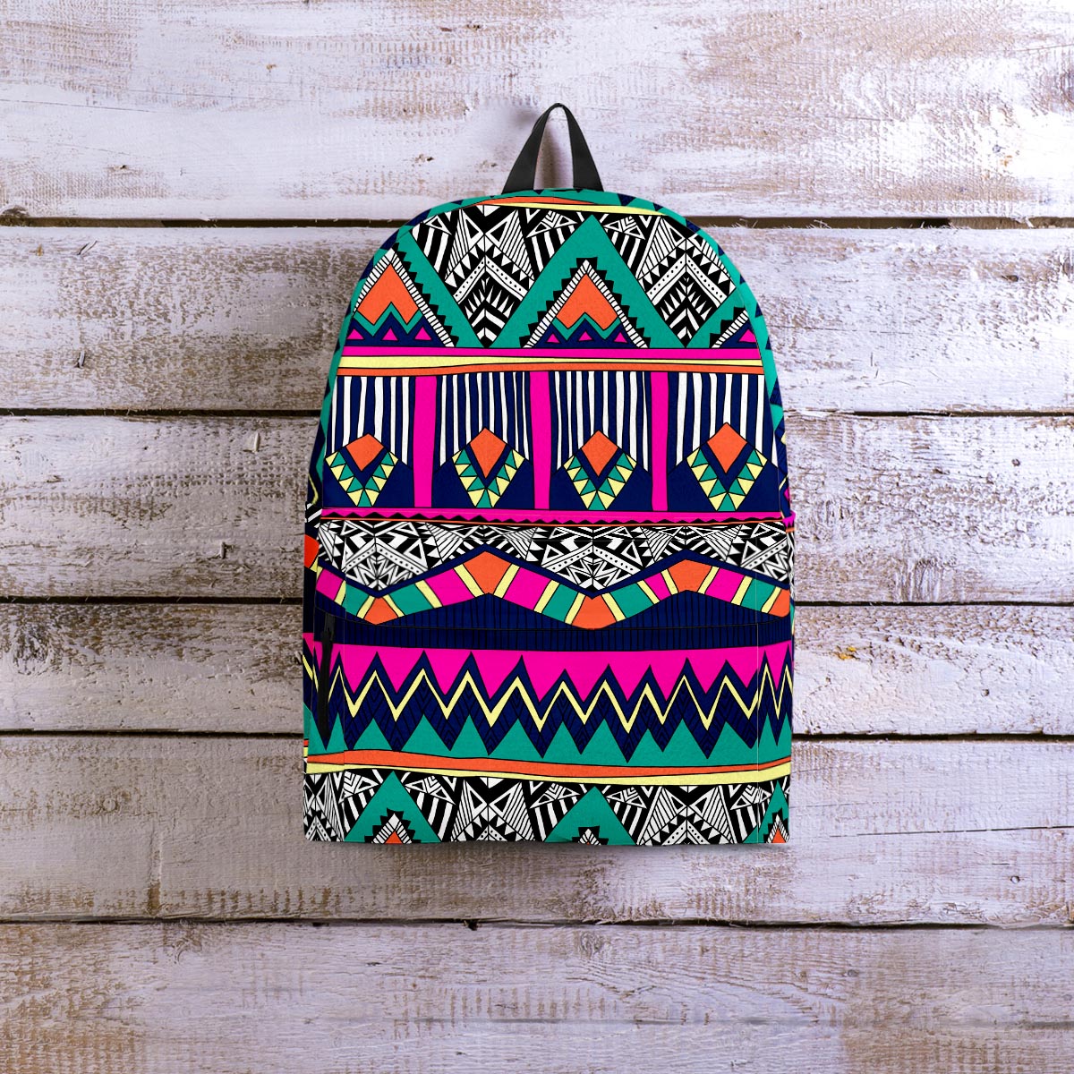 Multicolor Native Aztec Doodle Abstract Backpack-grizzshop