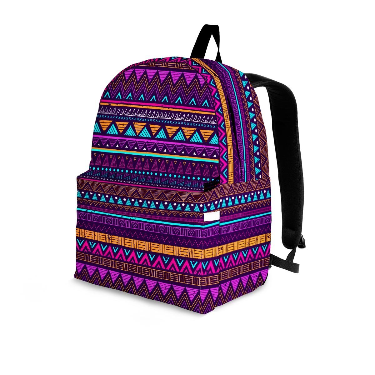Multicolor Native Aztec Doodle Striped Backpack-grizzshop