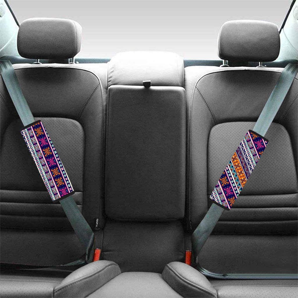 Multicolor Native Aztec Geometric Hipster Seat Belt Cover-grizzshop
