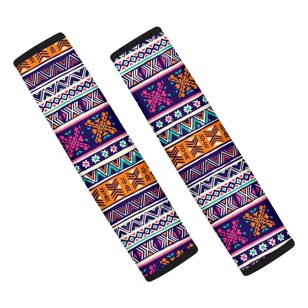 Multicolor Native Aztec Geometric Hipster Seat Belt Cover-grizzshop