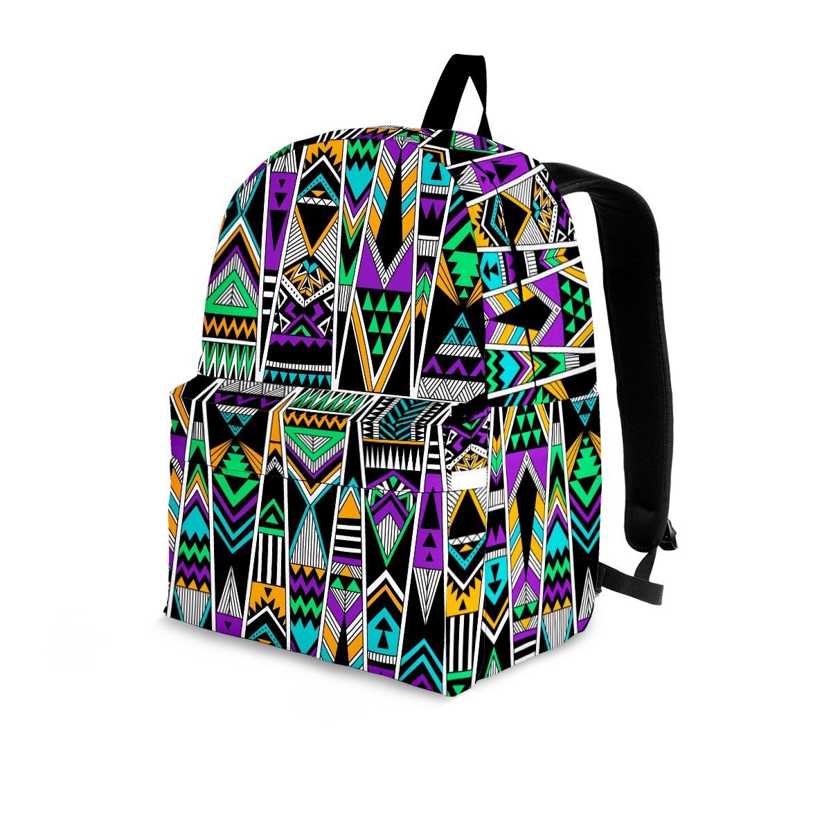 Multicolor Native Aztec Vintage Trippy Backpack-grizzshop