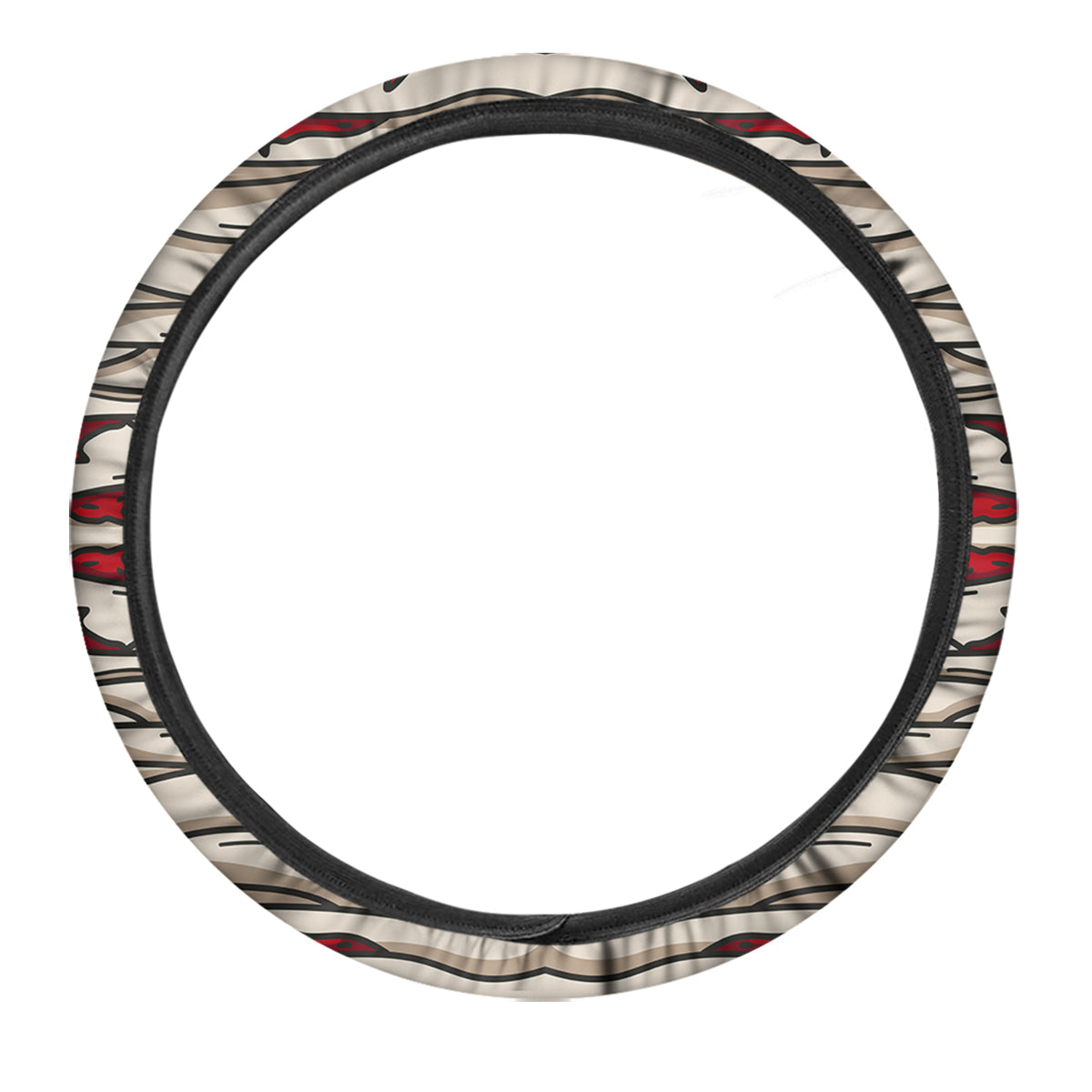 Mummy Bandage Print Pattern Car Steering Wheel Cover-grizzshop