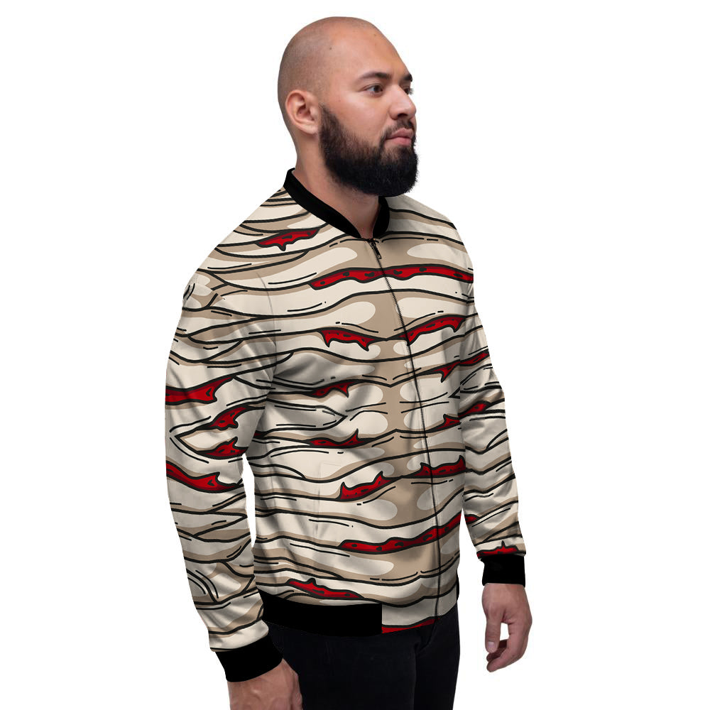 Mummy Bandage Print Pattern Men's Bomber Jacket-grizzshop