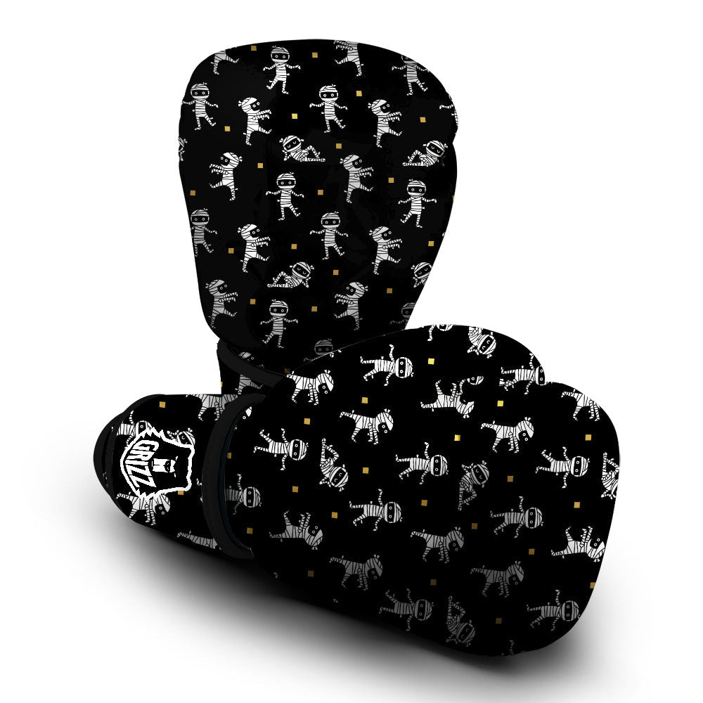 Mummy Cartoon Print Pattern Boxing Gloves-grizzshop