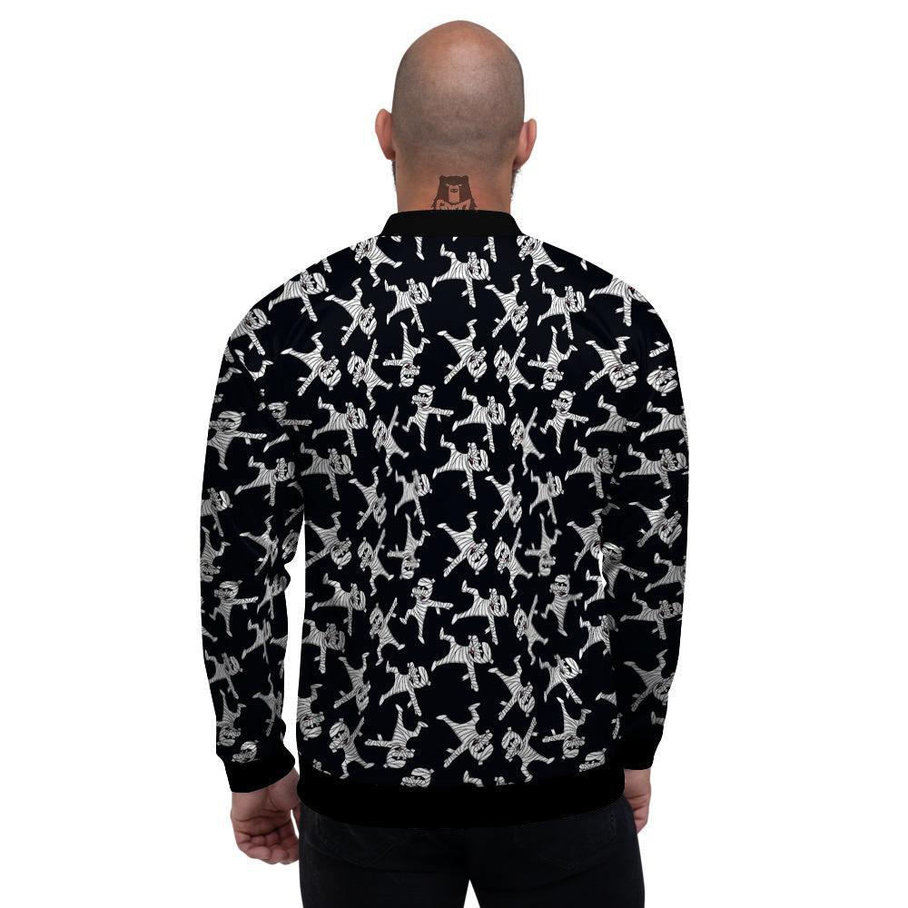 Mummy Cute Print Pattern Men's Bomber Jacket-grizzshop