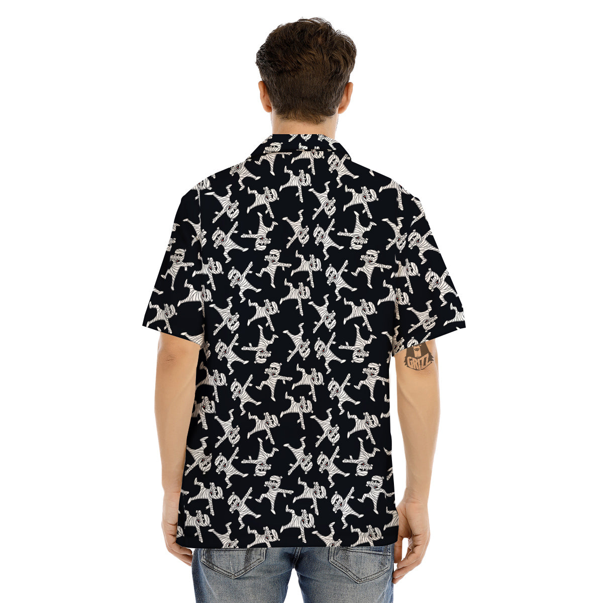Mummy Cute Print Pattern Men's Hawaiian Shirt-grizzshop