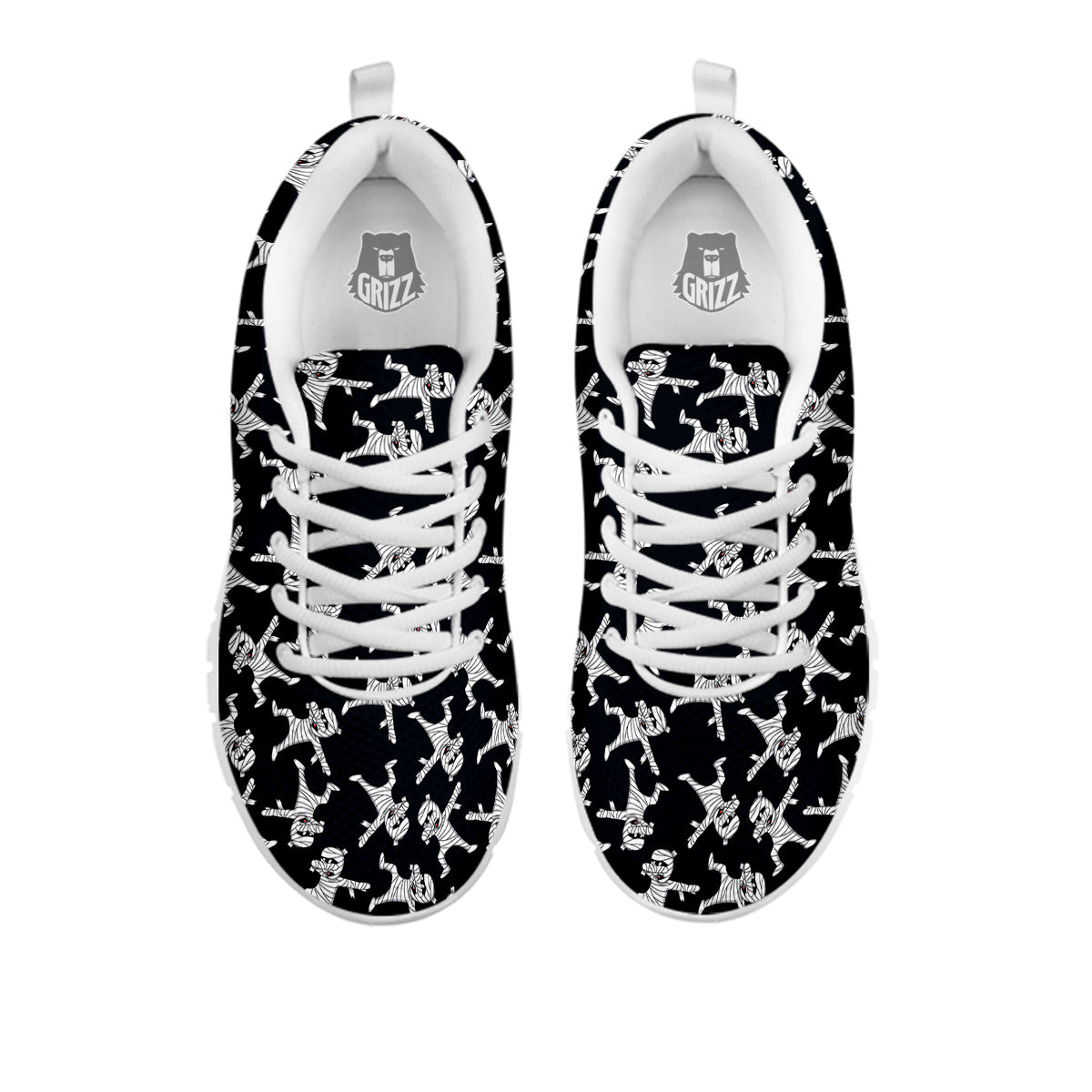 Mummy Cute Print Pattern White Sneaker-grizzshop