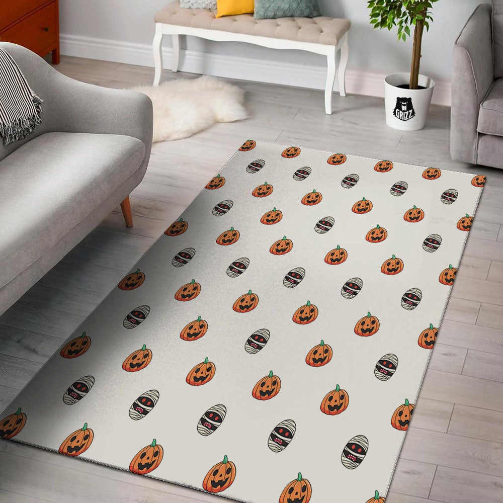 Mummy Halloween Print Pattern Floor Mat-grizzshop