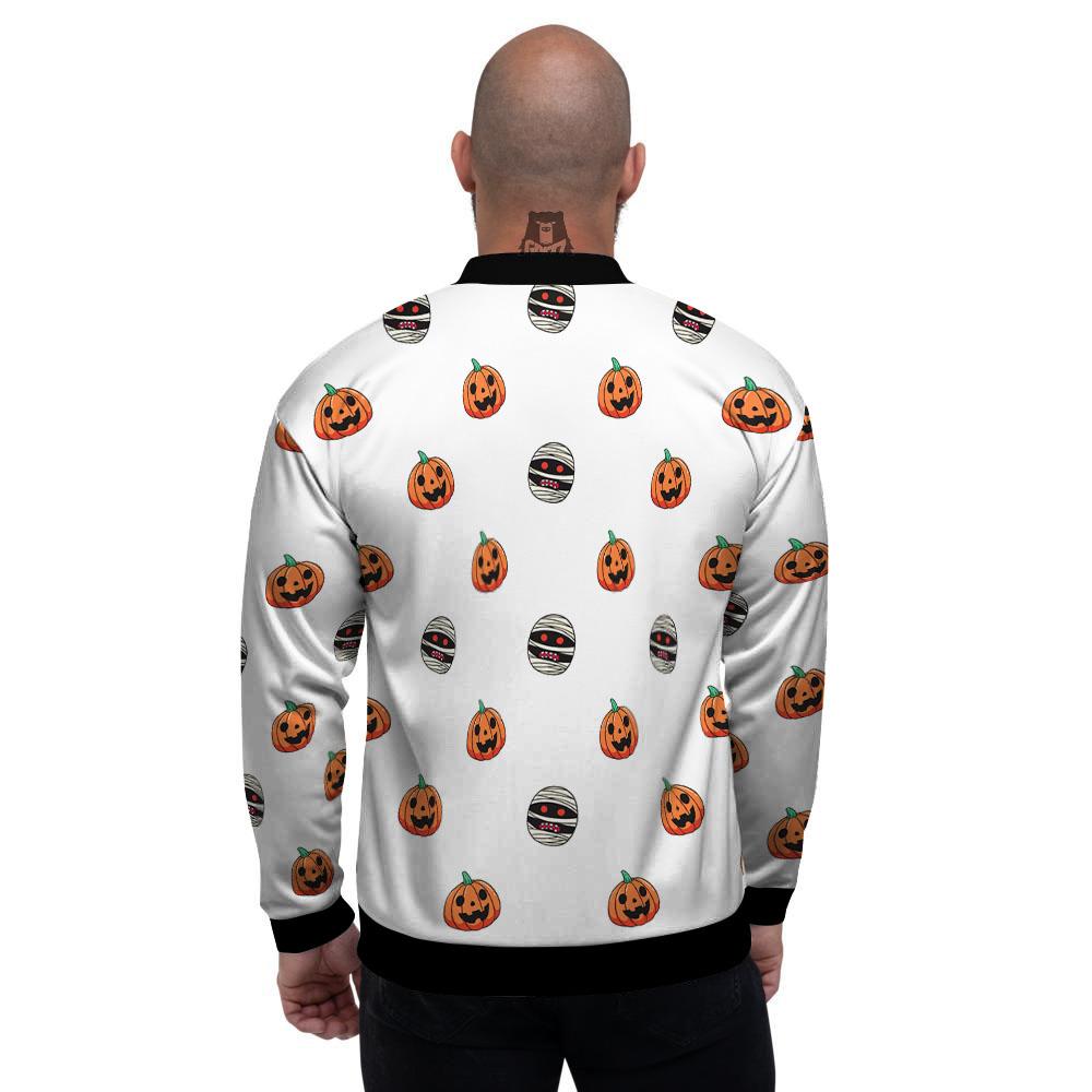 Mummy Halloween Print Pattern Men's Bomber Jacket-grizzshop