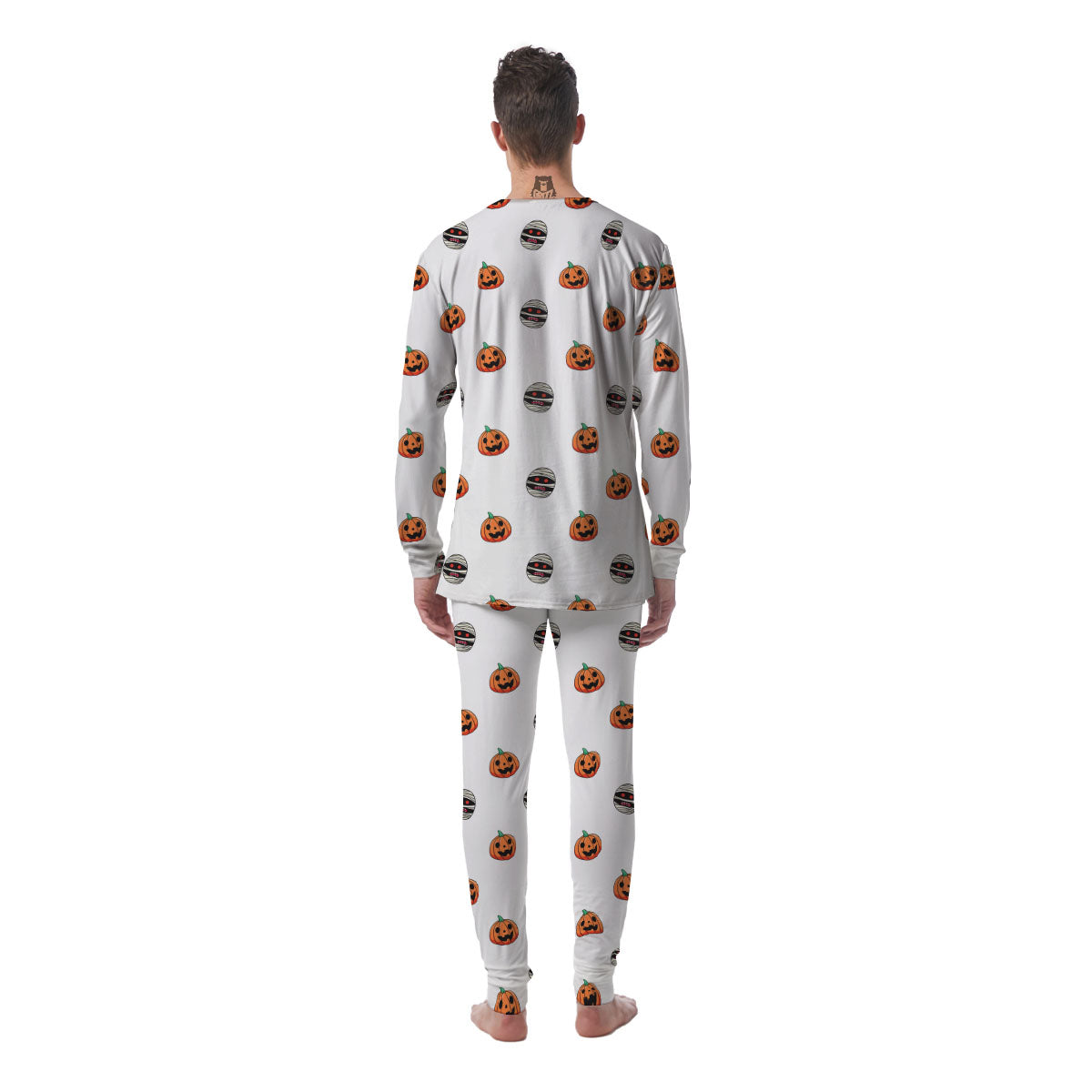 Mummy Halloween Print Pattern Men's Pajamas-grizzshop
