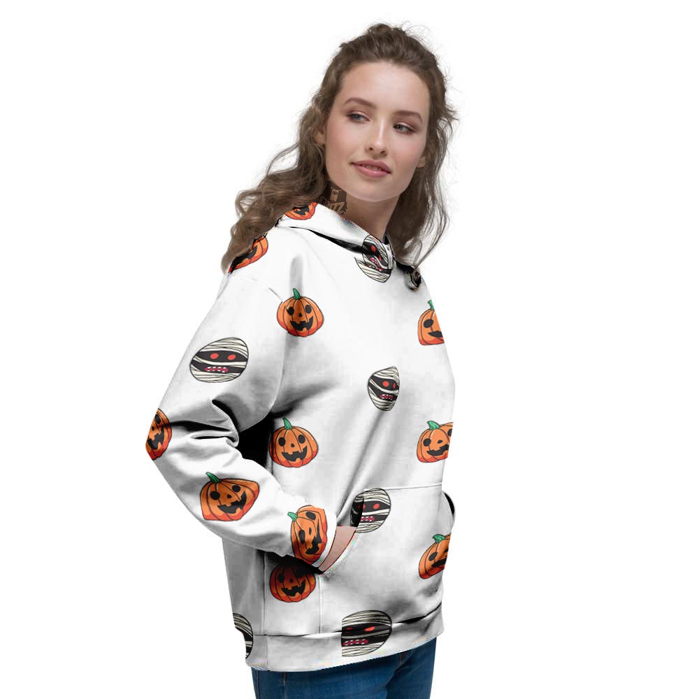 Mummy Halloween Print Pattern Women's Hoodie-grizzshop