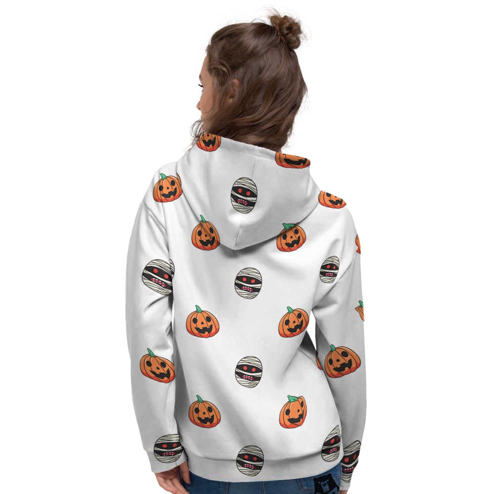 Mummy Halloween Print Pattern Women's Hoodie-grizzshop
