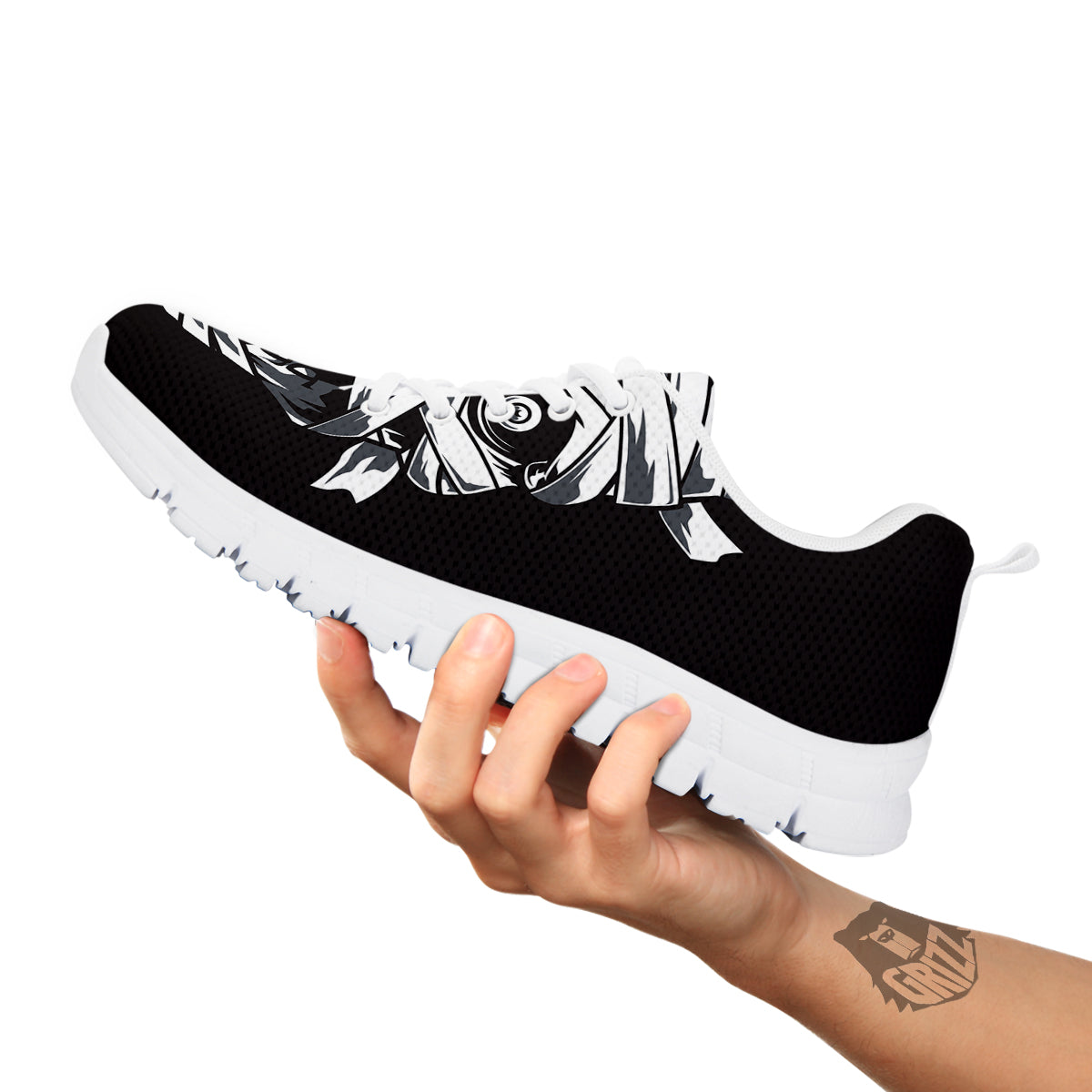 Mummy Head Print White Sneaker-grizzshop