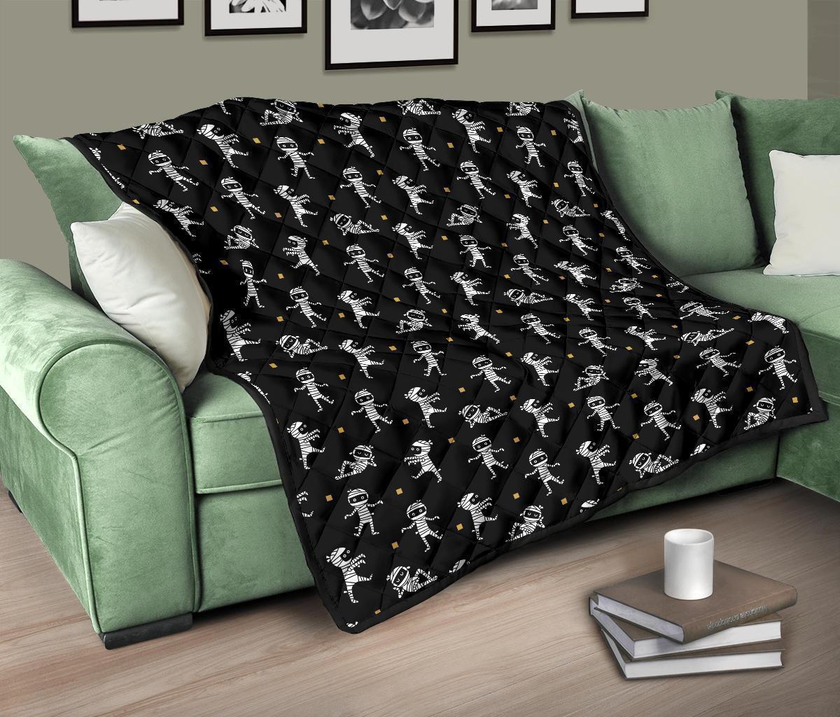 Mummy Pattern Print Quilt-grizzshop