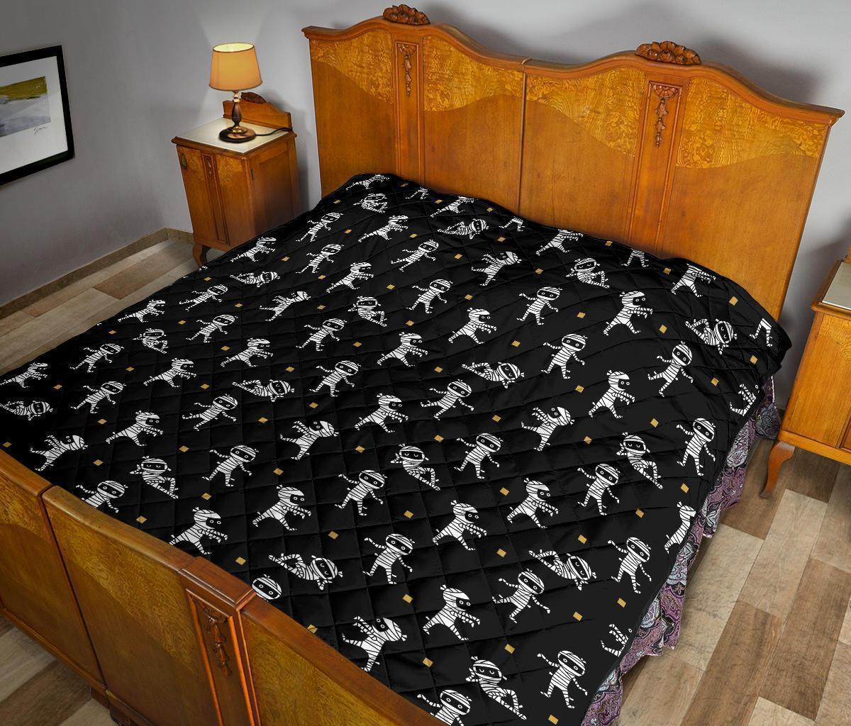 Mummy Pattern Print Quilt-grizzshop