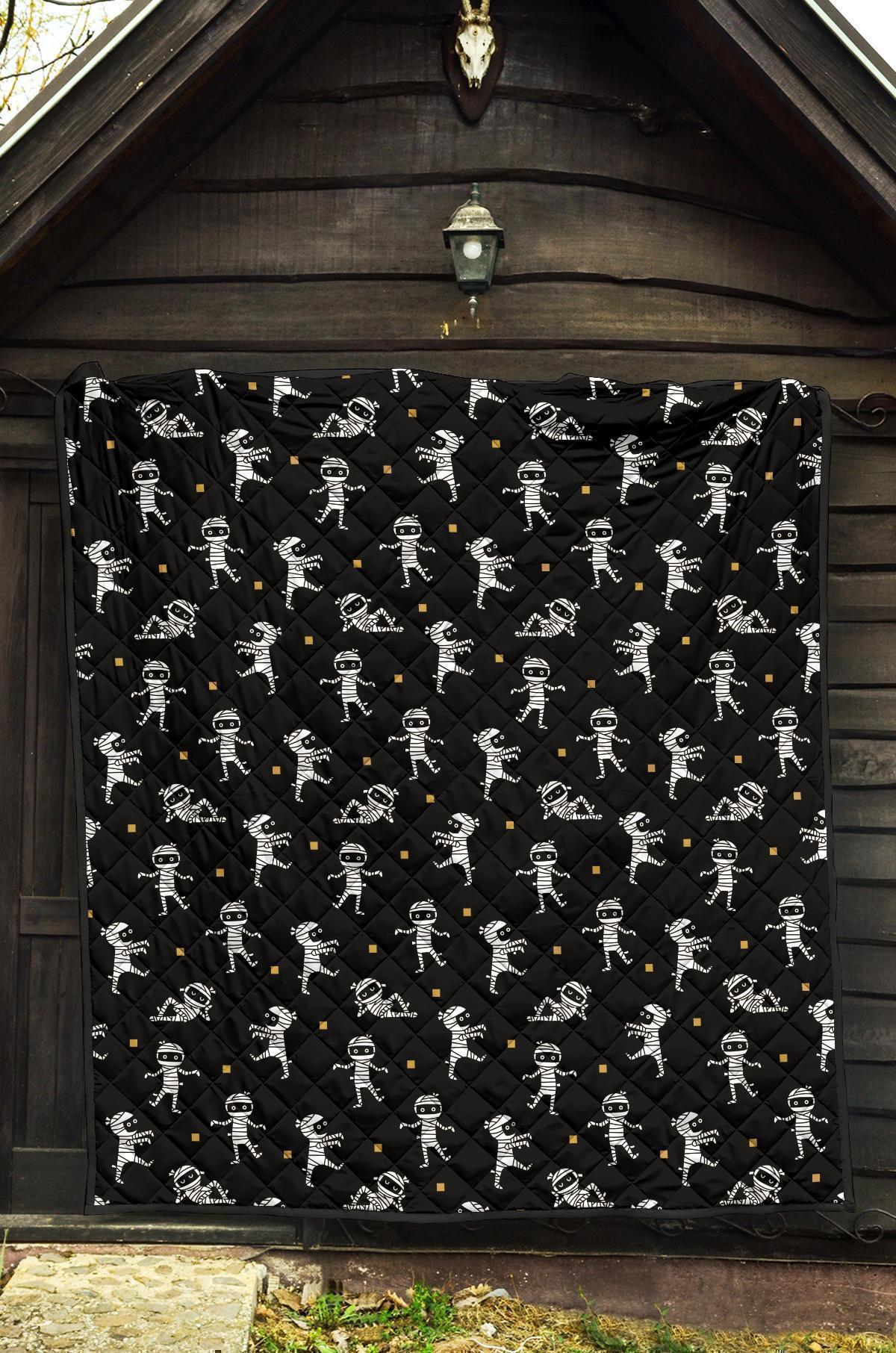 Mummy Pattern Print Quilt-grizzshop