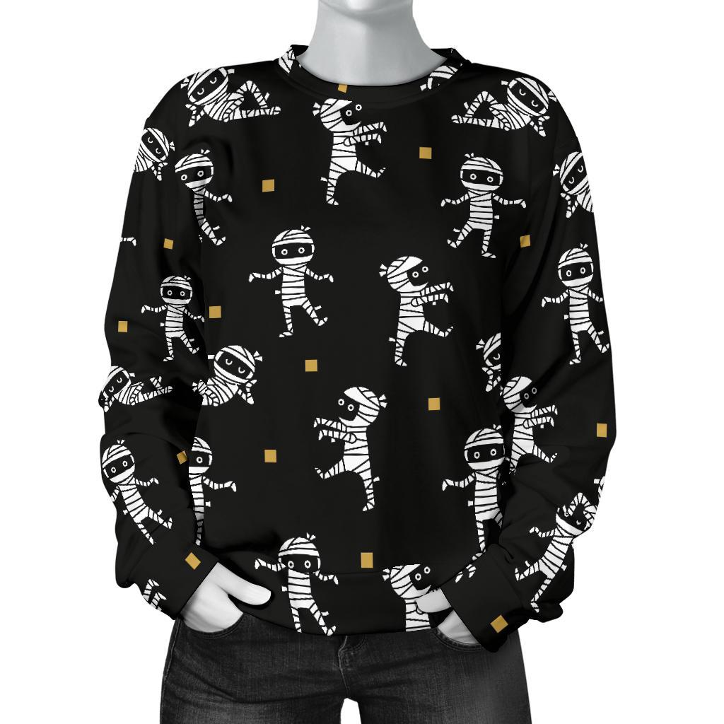 Mummy Pattern Print Women's Sweatshirt-grizzshop